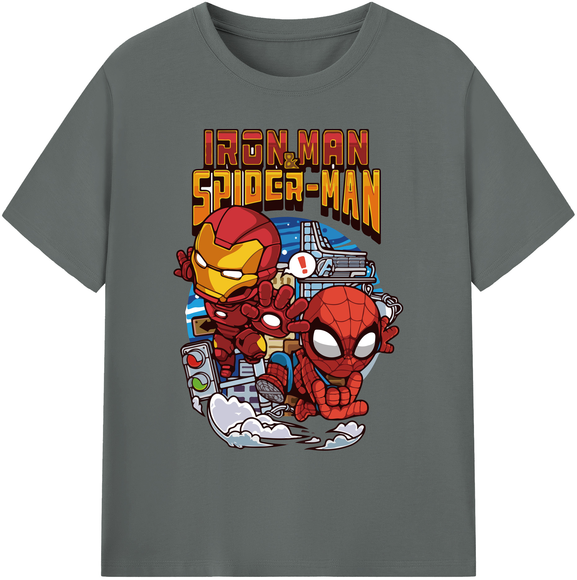 （画像用） アベンジャーズ The Avengers 綿100％ メンズ半袖Tシャツ｜肌触りやわらか＆通気性